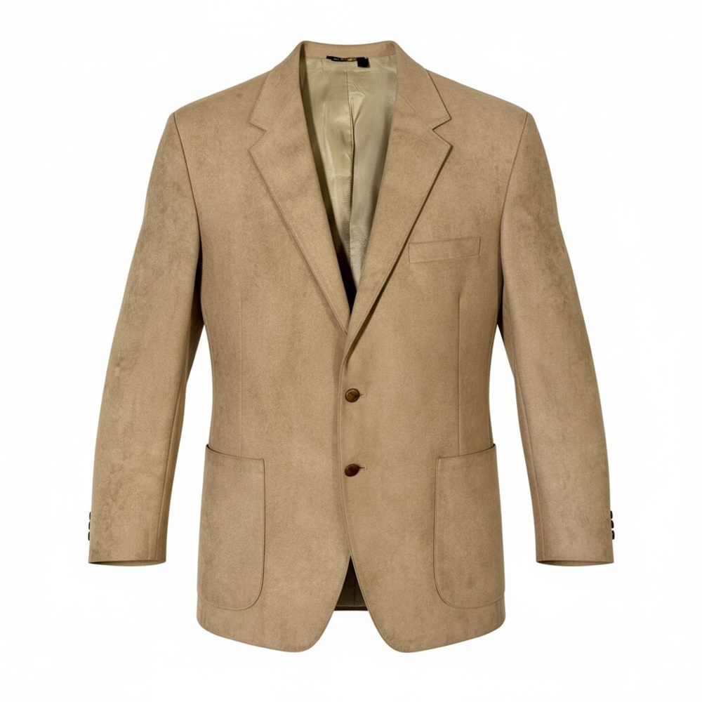 Iconic 1970s Vintage Farah WFF Designer Series Faux Suede Blazer 46L